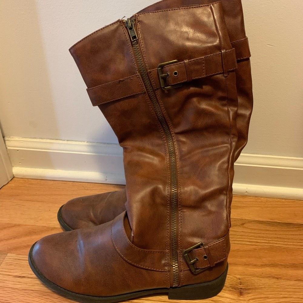 Knee high boots-brown
